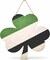 4E's Novelty St. Patrick's Day Door Decorations Wooden Hanger - Lucky Green Clover St Patricks Welcome Sign for Front Door, Festive St Patricks Day Wreath Wall Hanging, Classy Shamrock Decoration